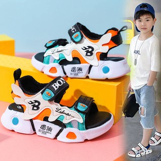 [sandalias De niño] sandalia para niños 2021 Musim Panas Baru Fesyen Boy Beach Beach zapatos niñas suave kanak-kanak Kasut (1)