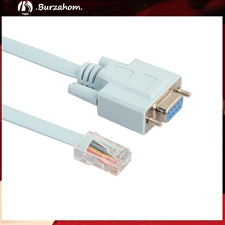 bur 9pin db9 serial rs232 a rj45 cat5 cable de consola ethernet para cisco