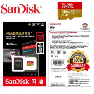 Tarjeta de memoria Micro SD sandisk Extreme clase 10 TF 64GB/128GB/256GB/512GB (160MB/S/A2/U3) tarjeta Micro SD