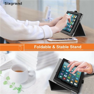 【Sixgrand】 For Amazon Kindle Fire HD 7 8 10 ALL 2015-2019 PU Leather FLIP CASE/Cover Stand CL (3)