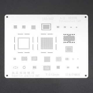 COS A9 IC Chip CPU Planting Tin Mesh BGA Reballing Stencil Solder Template Kits for iPhone 6S/6S Plus