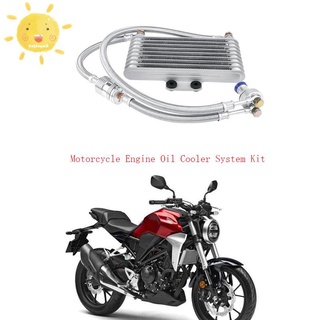 motocicleta enfriador de aceite piezas de motocicleta motor enfriador de aceite de refrigeración de aceite kit de sistema de radiador para honda cb cg kymco sym t1 (1)