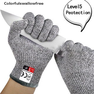 colorfulswallowfree de alta resistencia grado nivel 5 protección de seguridad anti corte guantes de corte belle