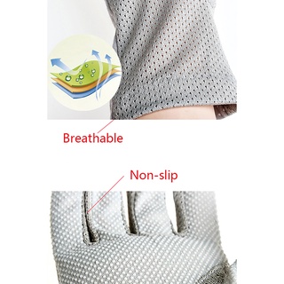 Nuevos guantes de algodón antideslizantes transpirables guantes de mujer Spot verano delgado protección UV guantes de conducción (5)