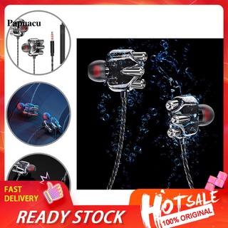 Pa auriculares con cable transparente Multi-núcleo móvil bobina sensible auriculares Anti-bobinado para música