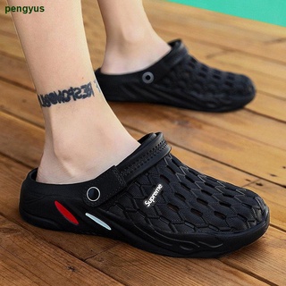 Gran Tamaño Agujero Zapatos De Los Hombres s Verano 2021 Nueva Baotou Zapatillas Desgaste Versión Coreana Tendencia Todo-Partido Al Aire Libre Sandalias De Playa fo