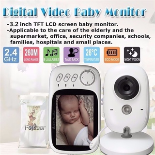 [Fenteer] Monitor de bebé Digital de Color de vídeo/Monitor de temperatura para bebés de dos vías (2)