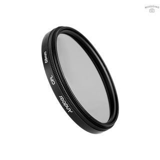 ANDOER Filtro de vidrio polarizador Circular de 58 mm Digital Slim CPL para Canon Nikon Sony DSLR lente de cámara