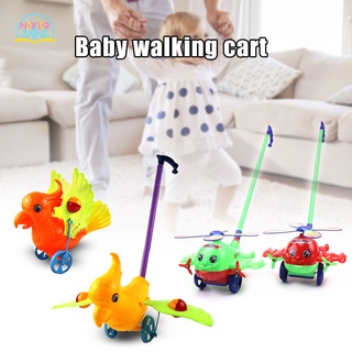 Nr Baby Learning Walker juguetes para niños pequeños aprendizaje de dibujos animados carro Push juguete