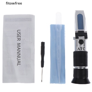fitow - refractómetro de miel de mano (58-90% brix, azúcar, baume, contenido de agua)