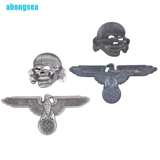 Abongsea Broche De Metal Punk Esqueleto familiar calavera y águila medallas ropa Diy Broche Pin