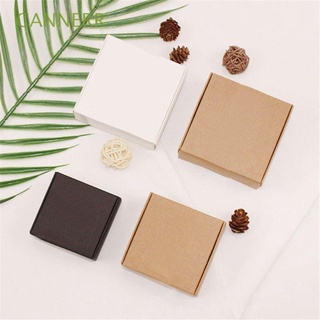 CANNERR 10pcs Party Supplies Kraft Paper Box Wedding Event Wrapping Cardboard Package Small Jewelry Gift Craft Handmade Candy Storage/Multicolor