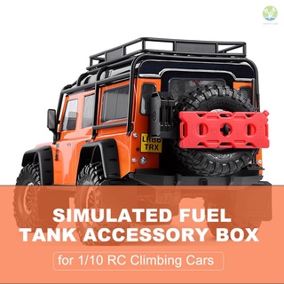 ex-stock: caja de accesorios de depósito de combustible simulado para 1/10 RC escalada coches Traxxas Hsp Redcat Rc4wd Tamiya Axial Scx10 D90 Hpi