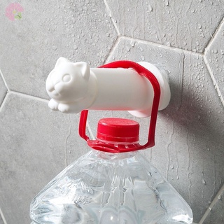 Colgante de pared rollo de papel titular lindo gato forma creativo baño inodoro estante de papel higiénico cocina toallero (4)