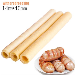 (witheredroseshg) Sausage Packaging Tools 14M*40Mm Sausage Casing For Sausage Casings