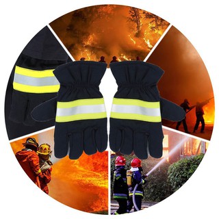 Guantes de extinción de incendios guantes Anti-fuego a prueba de fuego a prueba de calor antideslizante guantes de protección contra incendios
