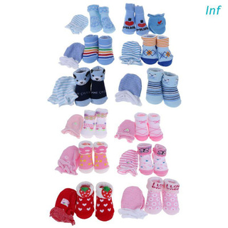 1 juego de calcetines para bebés/guantes para evitar rostro/bufanda cálida/suave/transpirable/lindo de moda/niños/niños/niñas/regalos