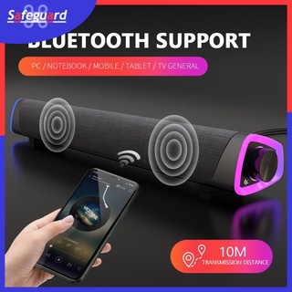 SAFEGUARD_CL Wired Computer TV Speakers 4D Surround Soundbar Stereo Subwoofer Bluetooth 5.0 Sound bar for TV Laptop PC Game Home ❤