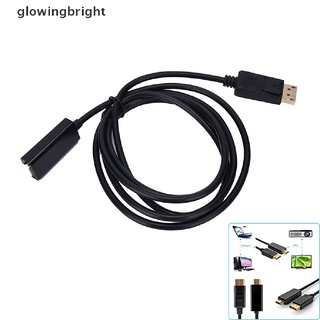 [glowingbright] Displayport DP a HDMI macho a macho puerto de pantalla Cable adaptador convertidor