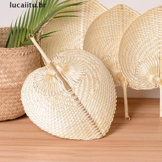 Tuhot Ventilador De popote hecho a mano De bambú Para decoración del hogar/manualidades/verano Lucaiitu