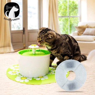 (L) 2/6 Pzs Dispensador De Agua Para Mascotas/Gatos/Repuesto De Filtro De Carbón Activado Para Fuente