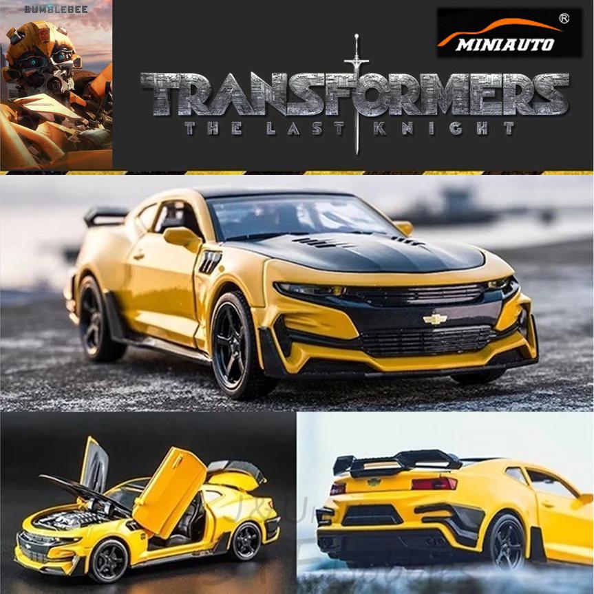 lminiauto 1:32 transformers 5 chevrolet camaro diecast modelo de coche regalo juguete