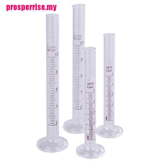 {P&P} 2 cilindros de medición de vidrio de 5 ml/10 ml, cilindros graduados de laboratorio (2)