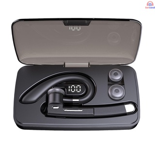 [TOP] YYK-520 Business Bluetooth 5.0 auriculares inalámbricos gancho de oreja auriculares manos libres con micrófono con estuche de carga de 500mah