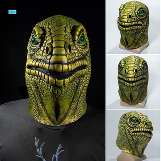 horror lagarto máscara de látex creativo tocado de halloween cosplay disfraces accesorios para festival fiesta mascarada