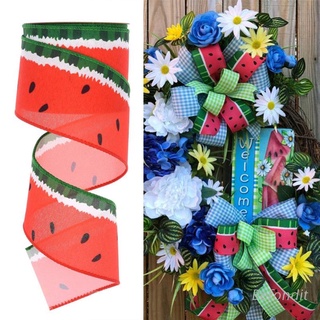 bef coronas de cinta de sandía envolver arreglos florales manualidades regalo envoltura