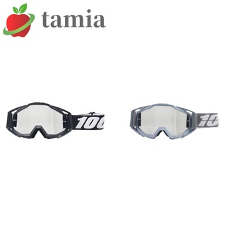 TAMIA 367 Silver Lens Motocross Goggles Motorcycle Helmet Dirt Bike ATV Eyewear