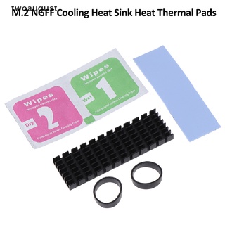 [twoaugust] 1Set M.2 NGFF NVMe 2280 PCIE SSD Aluminum Cooling Heat Sink With Thermal Pad .