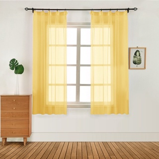 1Pc 100x130 dormitorio moderno ventana tul cortina Panel Voile hogar práctica decoración herramienta interior FLOWERDANCE (7)