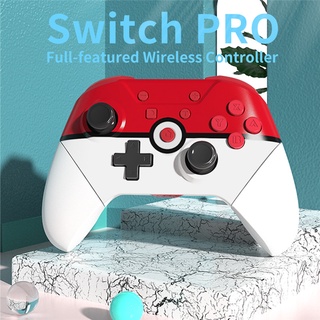 Controlador de juego inalámbrico compatible con Bluetooth para Nintendo Switch Pro NS Lite PC NFC Turbo 6 ejes Doublemotor 3D Joysticks Gamepad