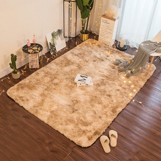 Alfombra moderna dormitorio ins nórdico alfombra de piso tie-dye gradiente felpa alfombra de noche alfombra sala de estar/dormitorio alfombra casa alfombra (6)