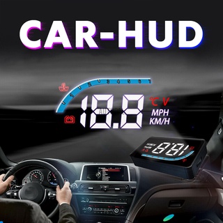 Car HUD Head Up Display OBD Port Speedometer Projector Speed Warning Gauge