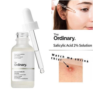 THE ORDINARY el ácido salicílico ordinario 2% solución 30 ml rápido eficaz funciona en acné manchas ácido facial peel peel exfoliante (1)