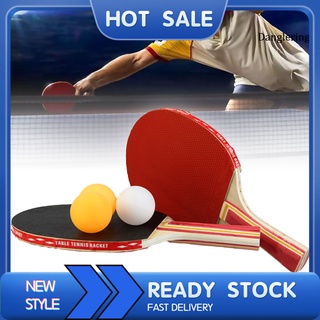 dl-ql 1set profesional portátil entrenamiento de entretenimiento raqueta de ping pong para principiantes