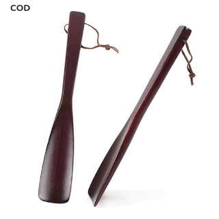 [COD] Professional Wooden Shoe Horn Flexible Long Handle Shoehorn Useful Shoe Lifter HOT