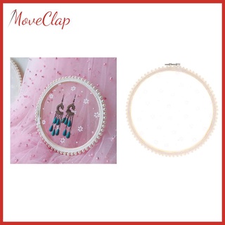 [precio De actividad] soporte para pendientes Vintage para niñas flores blancas encaje con borde de perla