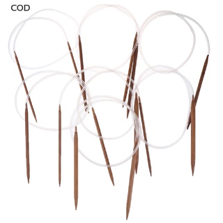 [cod] agujas circulares de bambú para tejer, tubo transparente, ganchos de ganchillo de doble punta