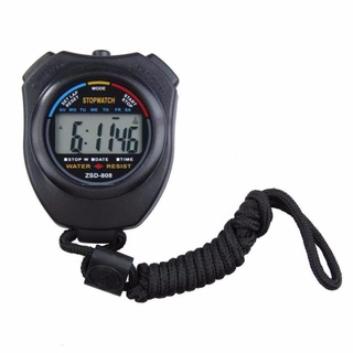 [Qerfshop] cronómetro Digital profesional de mano LCD cronógrafo deportivo cronómetro