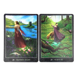 FAMLOJD Earth Wisdom Oracle Cards Full English 32 Cartas Deck Tarot Divertido Juego De Mesa (3)
