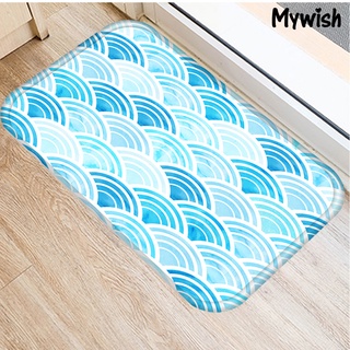 (mywish) Alfombra/carpete Geométrico antideslizante Para puerta/cocina/baño (4)