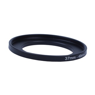 piezas de la cámara 37mm-49mm lente filtro paso arriba anillo adaptador negro