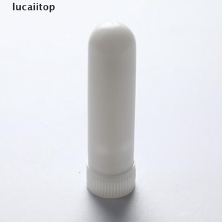 lucap 10pcs inhalador palo aceite esencial aromaterapia blanco nasal inhalador tubos vacíos.