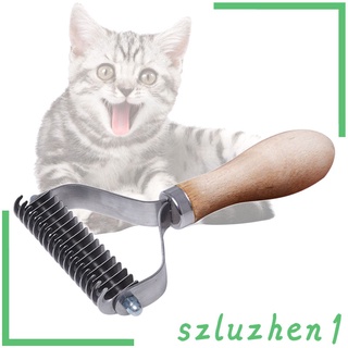 [caliente!] Cepillo de aseo profesional para mascotas, herramienta de deshilachado, peine seguro, elimina nudos, cepillo para perro, para gatos, pelo corto, eliminación de cabello mediano, grande