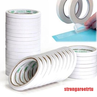 (hhot) cinta adhesiva de 5 m/8 m blanco Super fuerte de doble cara cinta adhesiva de papel de doble cara