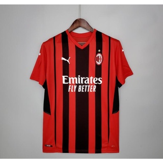 2021/2022 Camiseta deportiva roja del estadio de la 1a equipación del AC Milan Camiseta deportiva