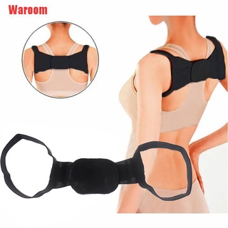 [waroom] 1pc masajeador shapewear cinturón pecho espalda hombro corrector de postura negro